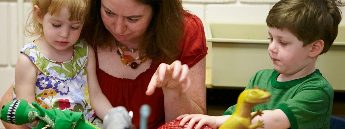Early Childhood Education Program at Minneapolis College Two children with instructor