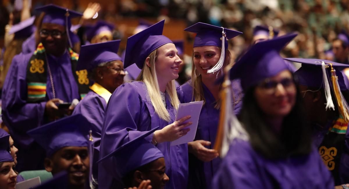 Students at Graduation