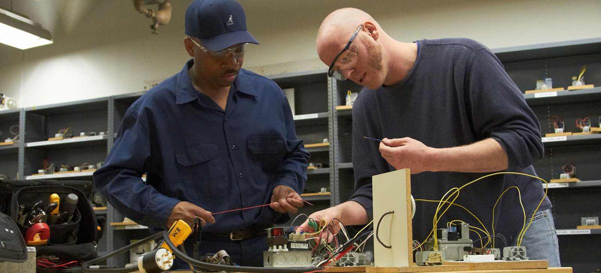 HVAC Awards at Minneapolis College Two HVAC workers