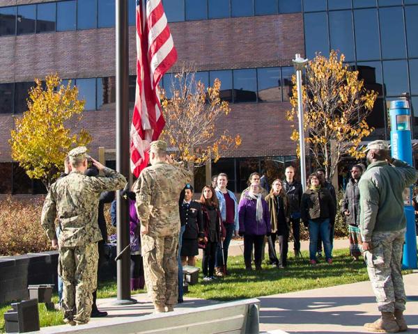 Veterans Day Flag Raising Ceremony 2017