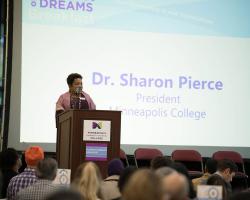 President Pierce Speaking at the Breakfast President Pierce