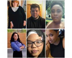 collage of 6 students