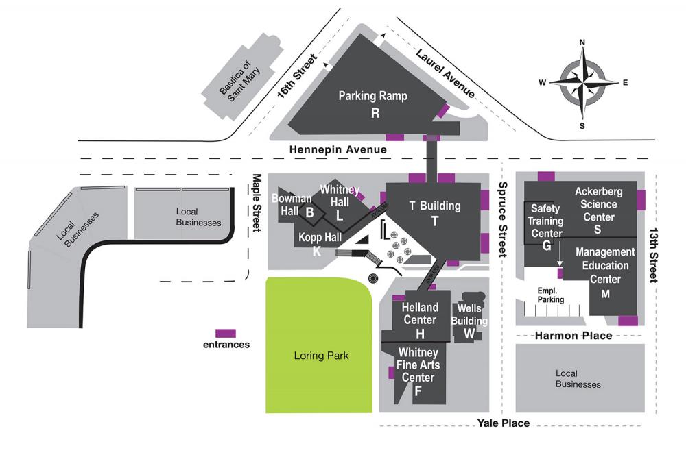 Minneapolis College Campus Map Minneapolis College Campus Map