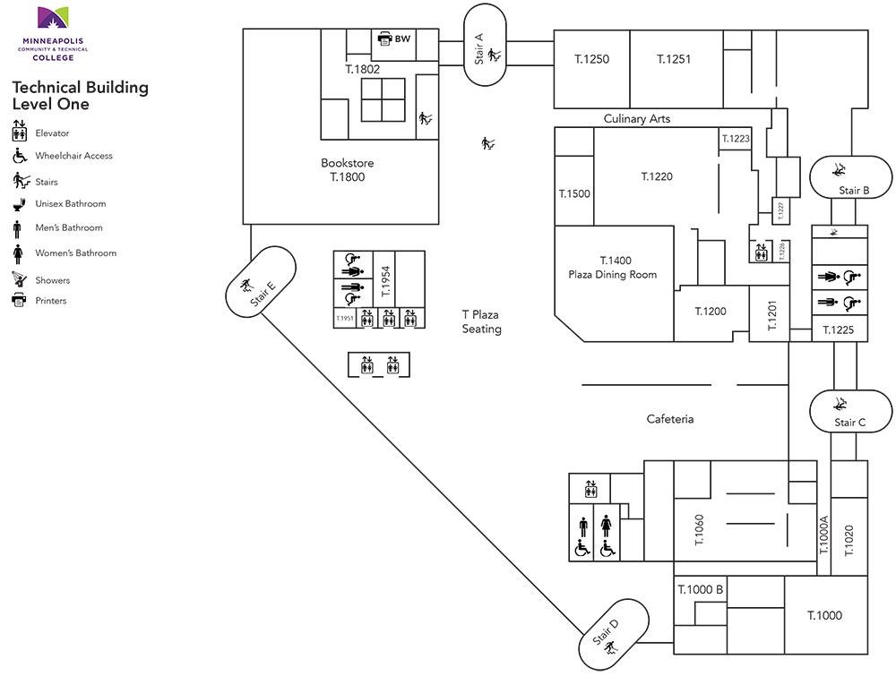 Technical Building Level One Floor Plans Technical Building Level One Floor Plans