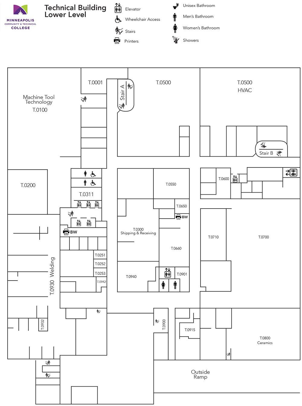 Technical Building Lower Level Floor Plans Technical Building Lower Level Floor Plans
