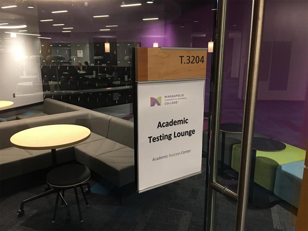 Academic Testing Lounge Room Sign T.3204 Academic Testing Lounge Room Sign T.3204